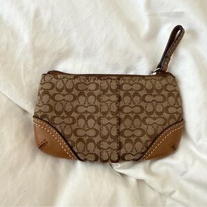 Vintage Coach Brown and Tan pouch